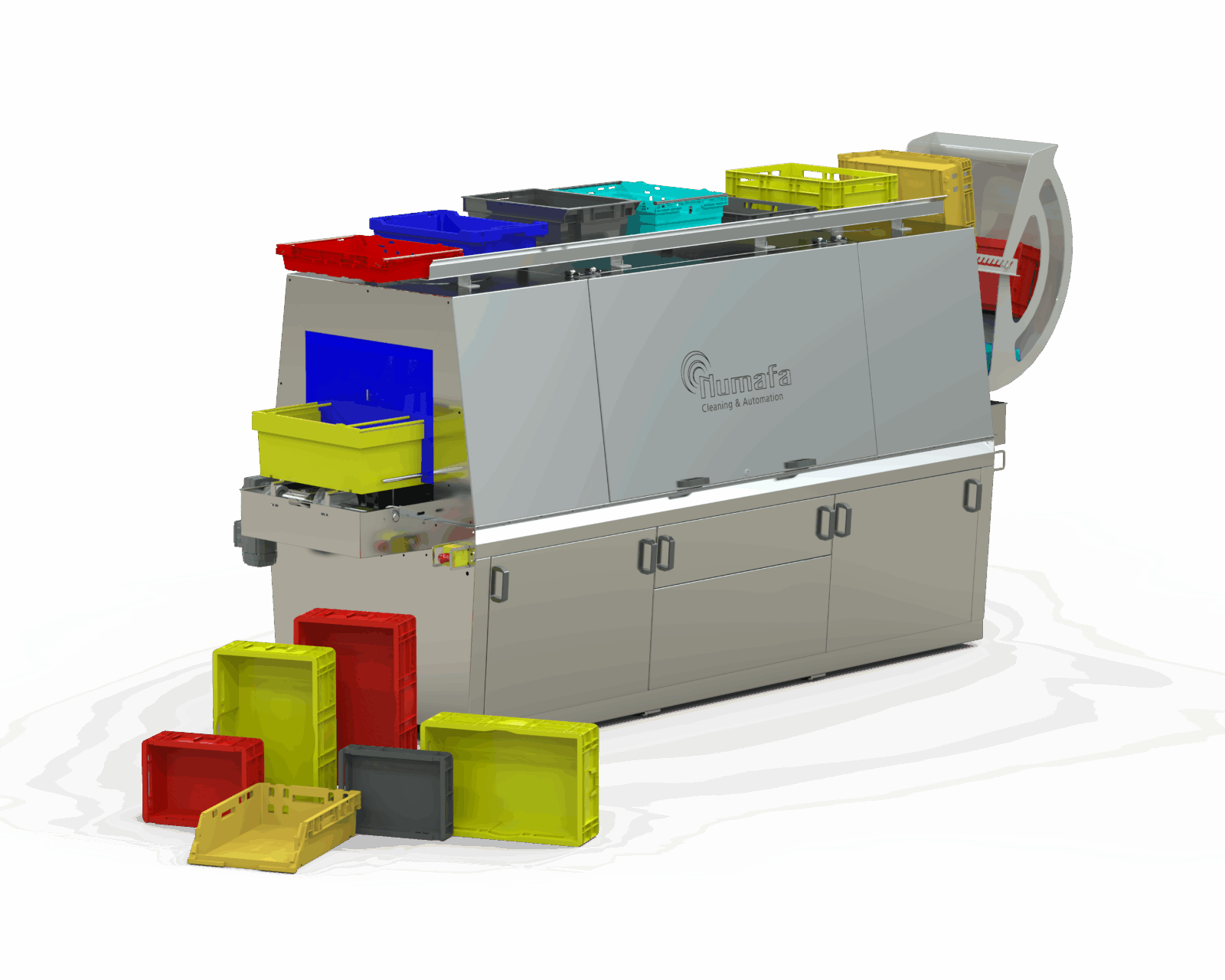 ECM GO crate washer render