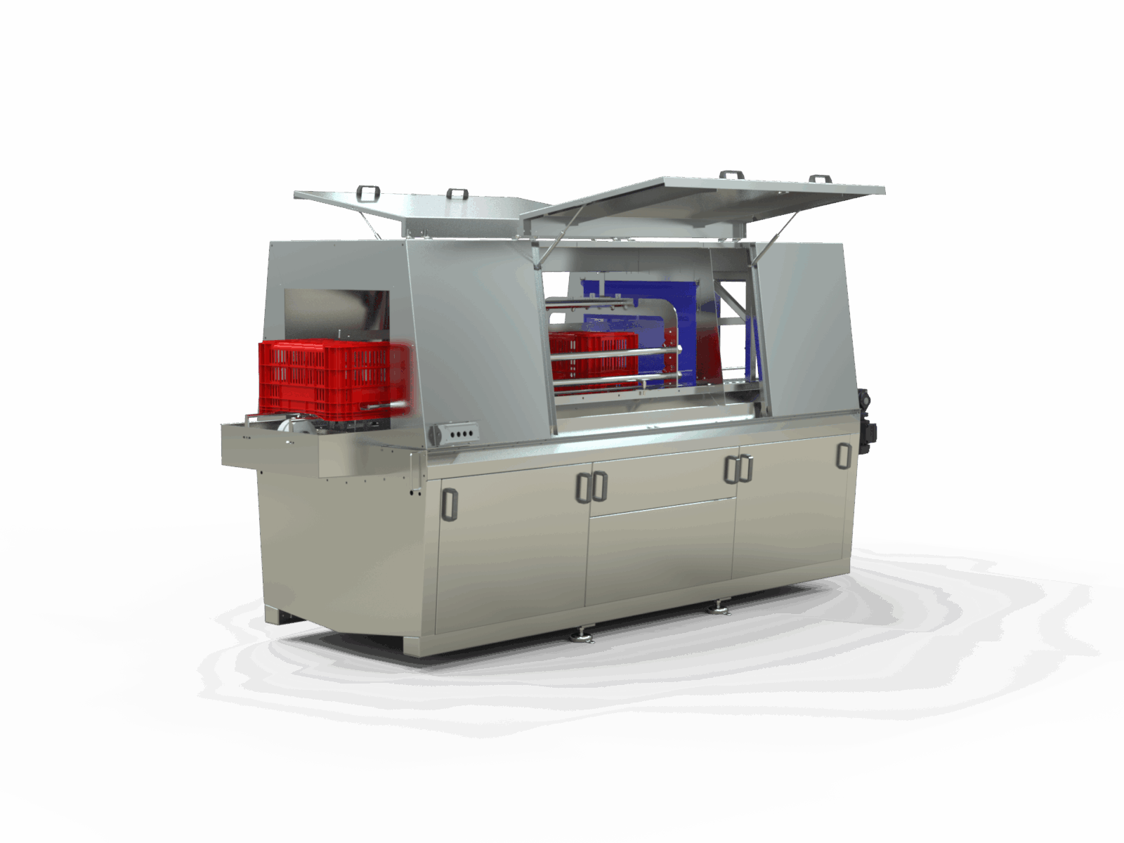ECM GO crate washer open render - Numafa