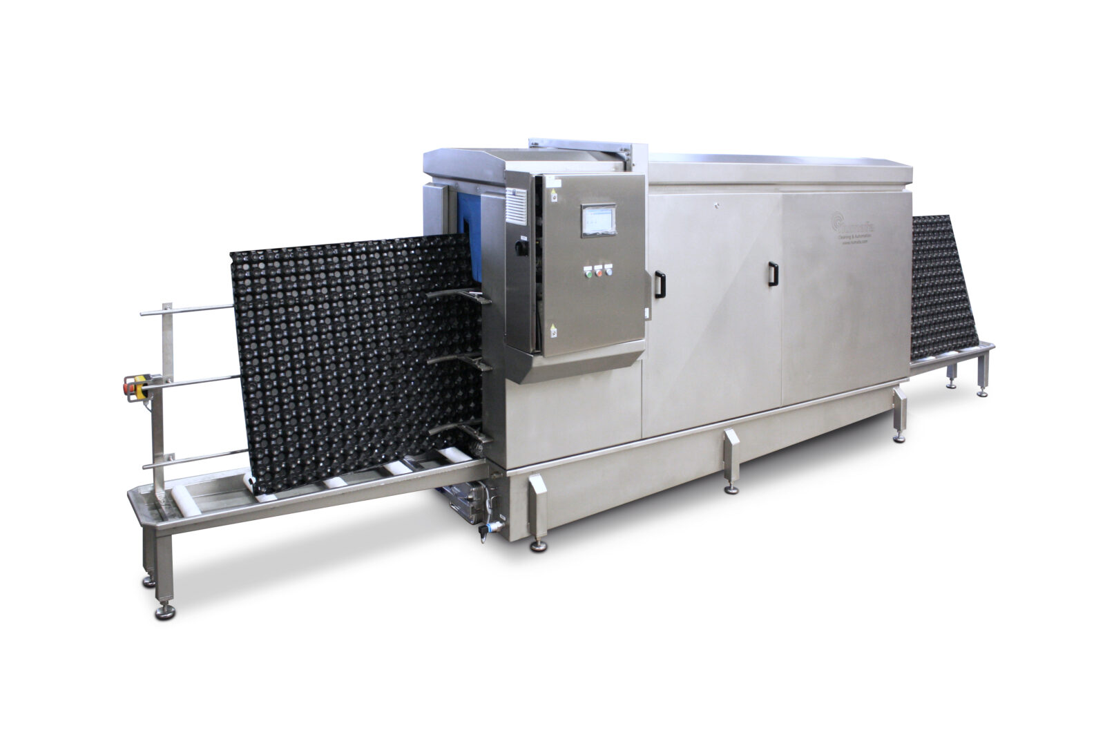 Vertical pallet washer