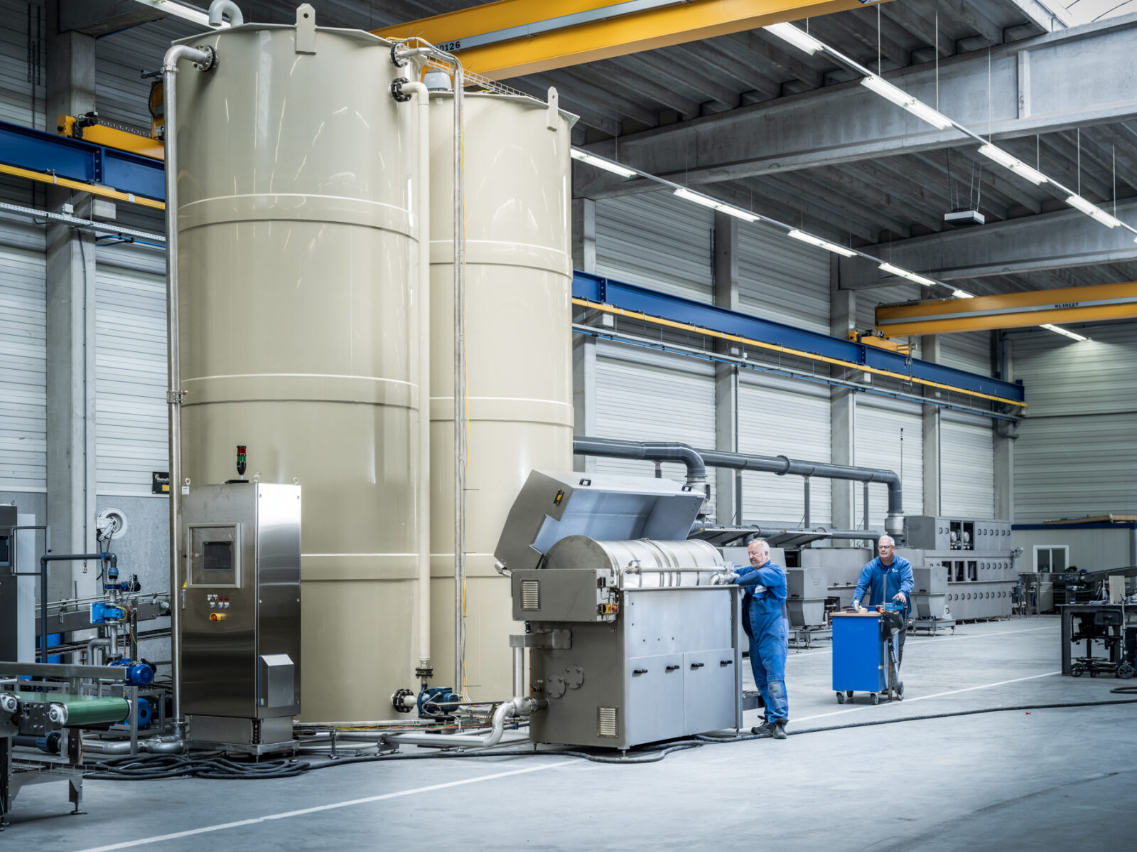 Numafa, medewerkers in de fabriekshal