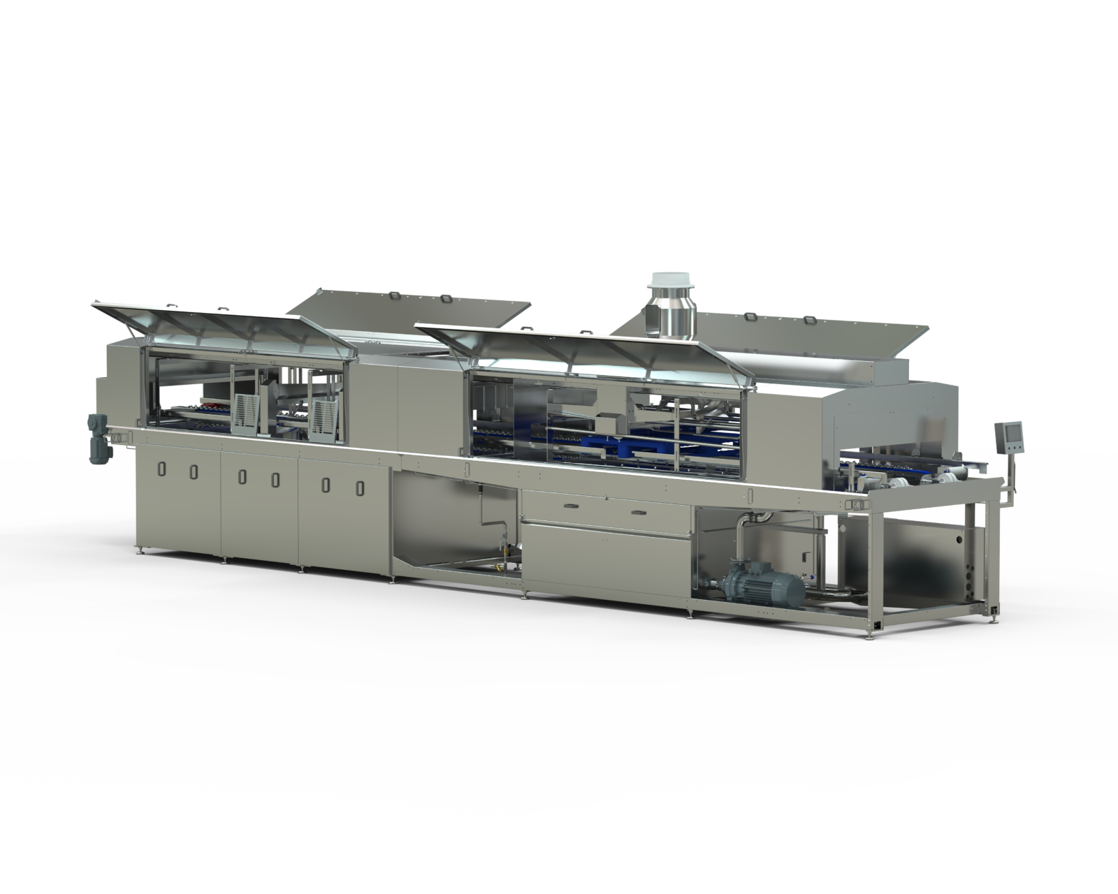 Render van een palletwasser.